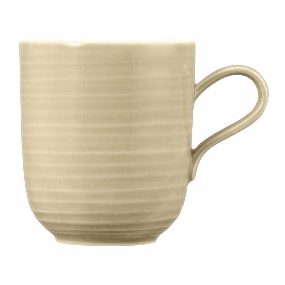 Seltmann Weiden Terra Becher, Kaffeebecher, Teetasse, Tasse, Porzellan, Sandbeige, 400 ml, 001.764967