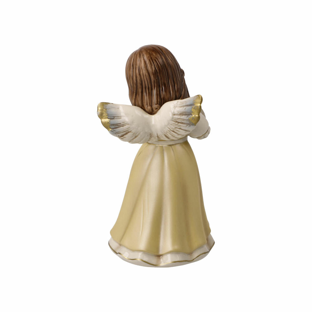 Goebel Angel Cuddle Time, decorative figure, stoneware, champagne, 14 cm, 41671071