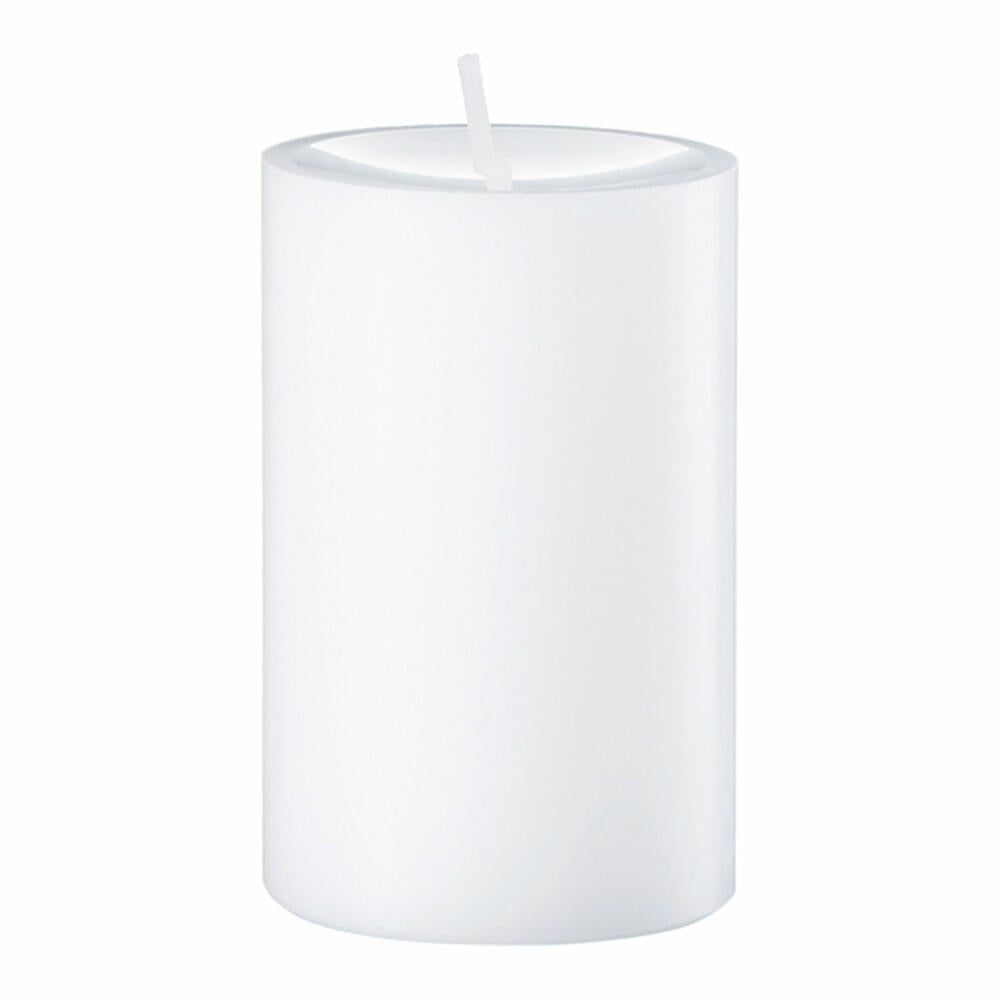 Engels Kerzen Original Stumpen Cast, Pillar Candle, Stump Candle, Paraffin, White, Ø 8 cm, H 12 cm, 62008012001