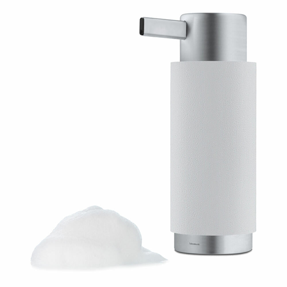 Blomus Ara soap dispenser, dispenser, soap, stainless steel matt, moon grey, Ø 6 cm, 68971