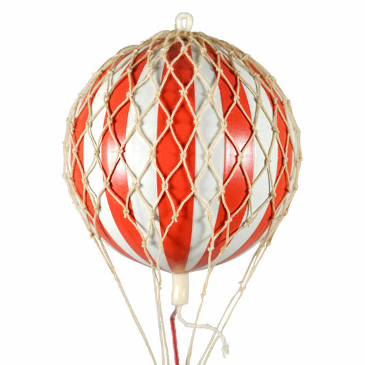 Authentic Models Hängedekoration Floating in the Skies Red White, Ballon, Rattan / Papier / Kunststoff, AP160RW