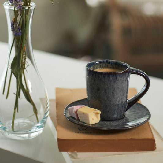 Leonardo Espressotasse MATERA, Espresso Tasse, Kaffeetasse, Tasse, Keramik, Anthrazit, 60 ml, 018594