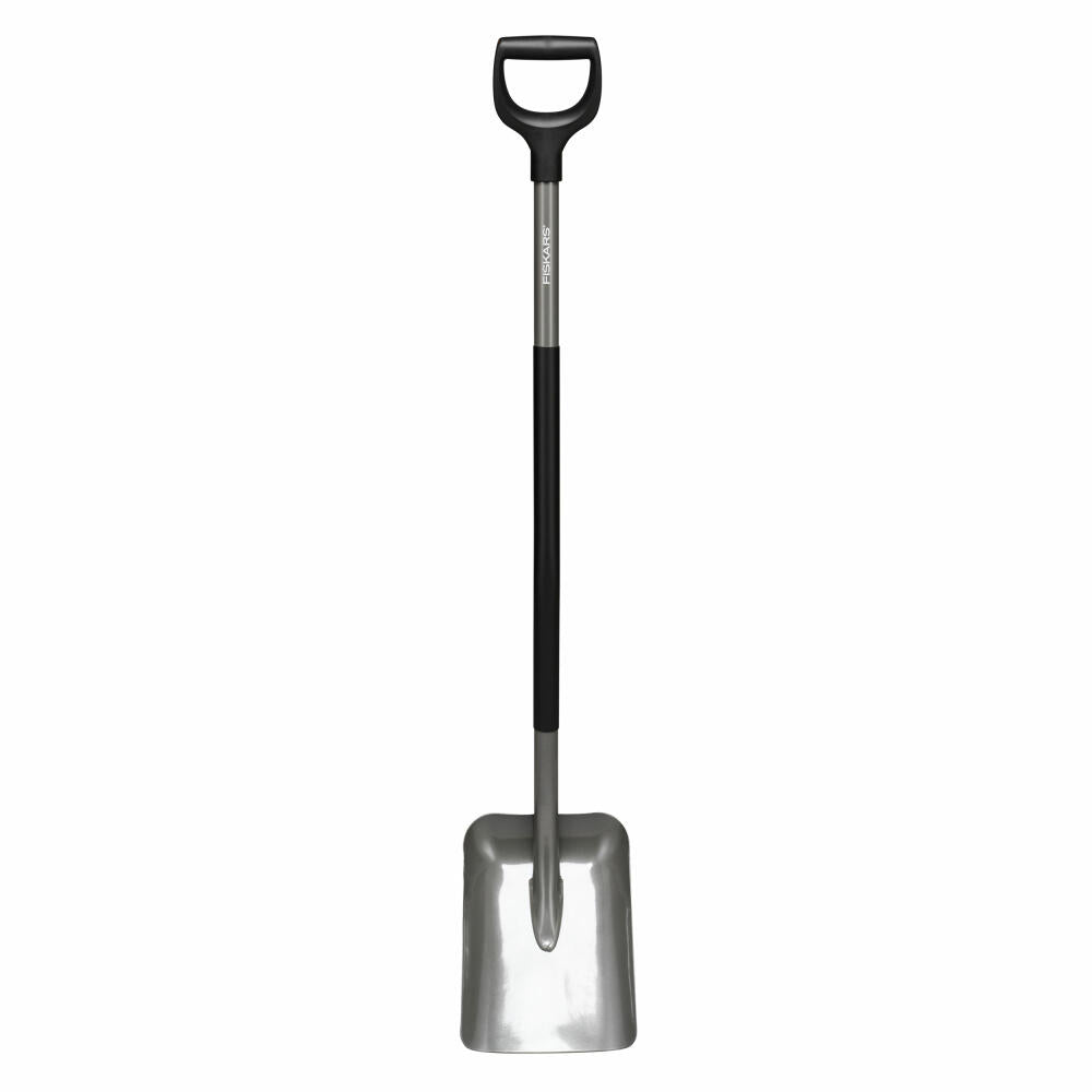 Fiskars Shovel Ergonomic, Shovel, Boron Steel, Steel, Plastic, Grey, Black, 131 cm, 1066712