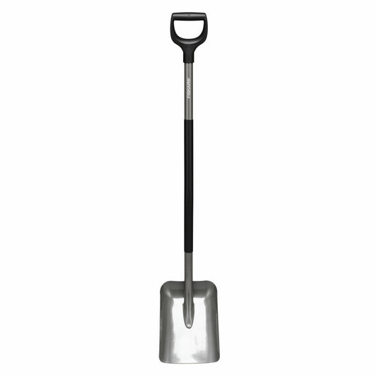 Fiskars Shovel Ergonomic, Shovel, Boron Steel, Steel, Plastic, Grey, Black, 131 cm, 1066712