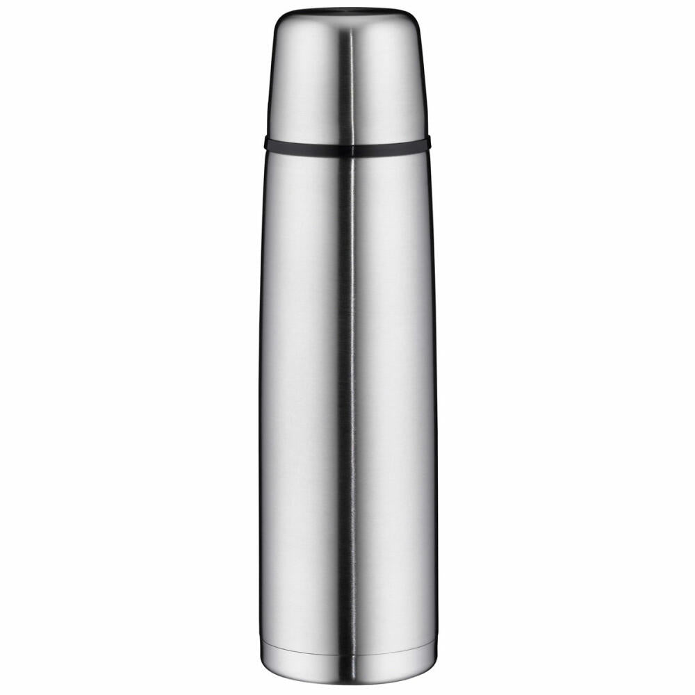 alfi insulated bottle ISOTHERM PERFECT screw cap, insulated bottle, thermos flask, bottle, stainless steel, Stainless Steel Mat, 1 L, 5107205100