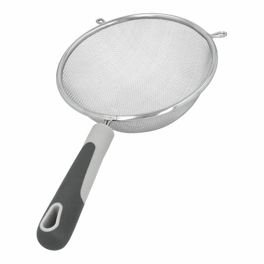 Birkmann Easy Baking Sieve, Fine Sieve, Draining Sieve, Kitchen Sieve, Household Sieve, Stainless Steel / Plastic, Grey, 16 cm, 422681