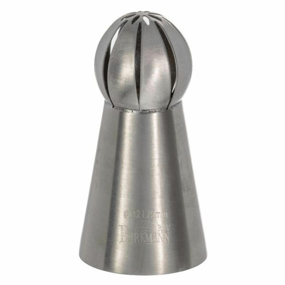 Birkmann Tuff nozzle flower #112, piping nozzle, decorating nozzle, baking accessories, stainless steel, Ø 2.5 cm, 411654