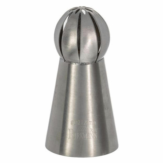 Birkmann Tuff nozzle flower #112, piping nozzle, decorating nozzle, baking accessories, stainless steel, Ø 2.5 cm, 411654