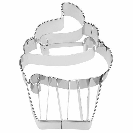 Birkmann AES cookie cutter cupcake cream, cookie cutter, cookie shape, biscuit, cookies, stainless steel, 9 cm, 190870