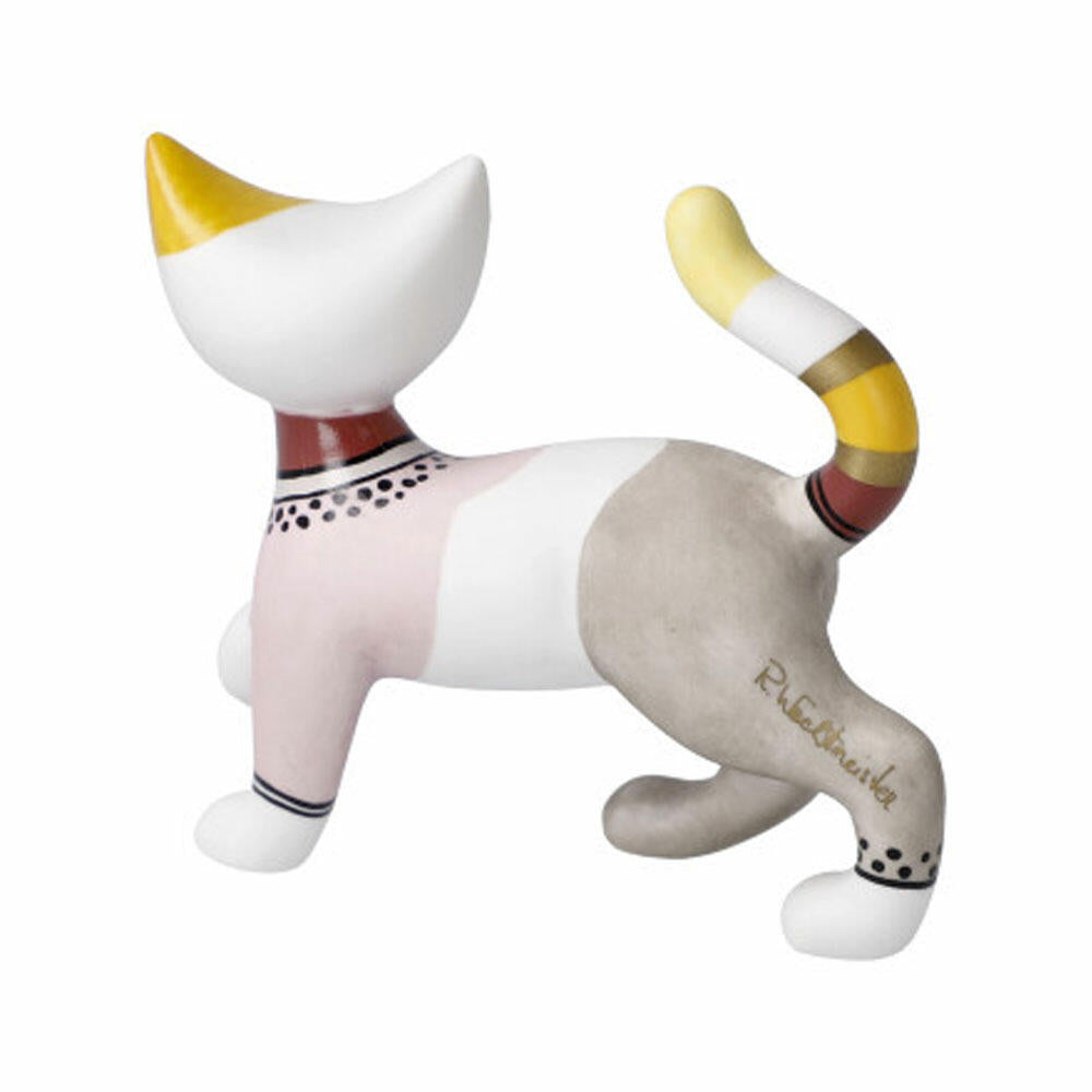 Goebel Figurine Rosina Wachtmeister - Mini Cat Teresa, Mini Cats, Decorative Figure, Biscuit Porcelain, Colorful, 31886031