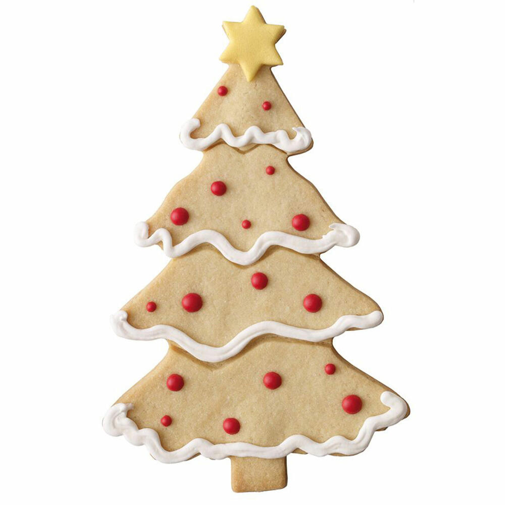 Birkmann XXL cookie cutter Christmas tree, cookie cutter, cookie shape, biscuit, cookies, stainless steel, 18.5 cm, 191297