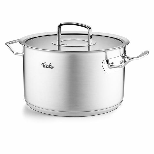 Fissler cooking pot Original-Profi Collection with glass lid, stainless steel 18/10, silver, 24 cm, 084-129-24-000