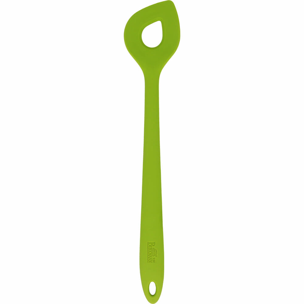 Birkmann Colour Kitchen Stirring Spoon, Cooking Spoon, Silicone with Metal Core, Lime, 29.5 cm, 422315