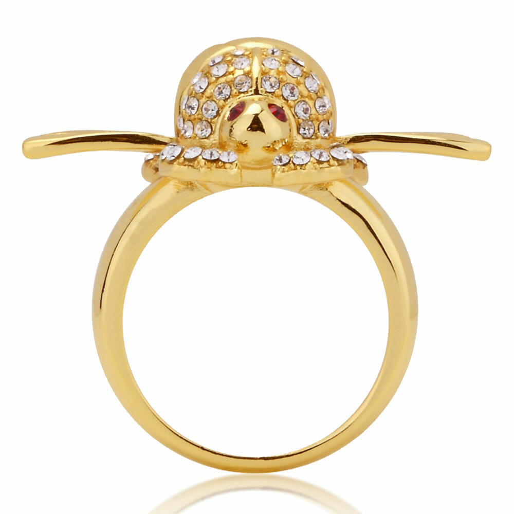 Goebel Aladdin Gold Scarab Ring, Disney, Beetle Ring, Jewelry, Yellow Gold, 14 Karat, Size 7, 12101691