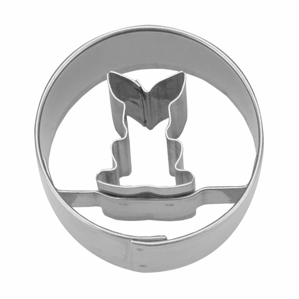 Städter cookie cutter rabbit in ring mini, cookie cutter, cookie mold, biscuit, cookies, stainless steel, Ø 3 cm, 955318