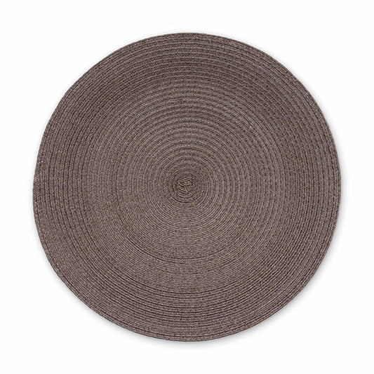 Continenta Tischset Rund, Platzset, Platzdecke, Platzmatte, Kunstfaser, Taupe, Ø 38 cm, 6628