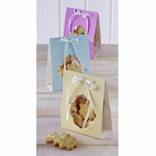 Birkmann Geschenk-Zellglasbeutel mit Geschenktasche, 18-tlg., Geschenk Beutel, Zellglasbeutel, Dekoration, Zellglas, 11.5 cm, 442450