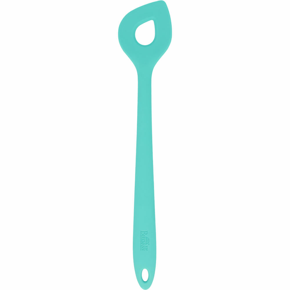 Birkmann Colour Kitchen Stirring Spoon, Cooking Spoon, Silicone with Metal Core, Turquoise, 29.5 cm, 422308