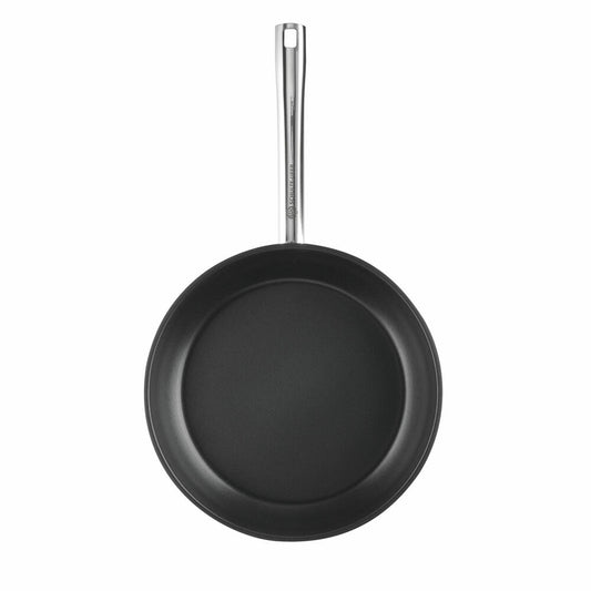 Schulte-Ufer frying pan Edena, Green Life, stainless steel 18/10, silver / black, 28 cm, 6876-28