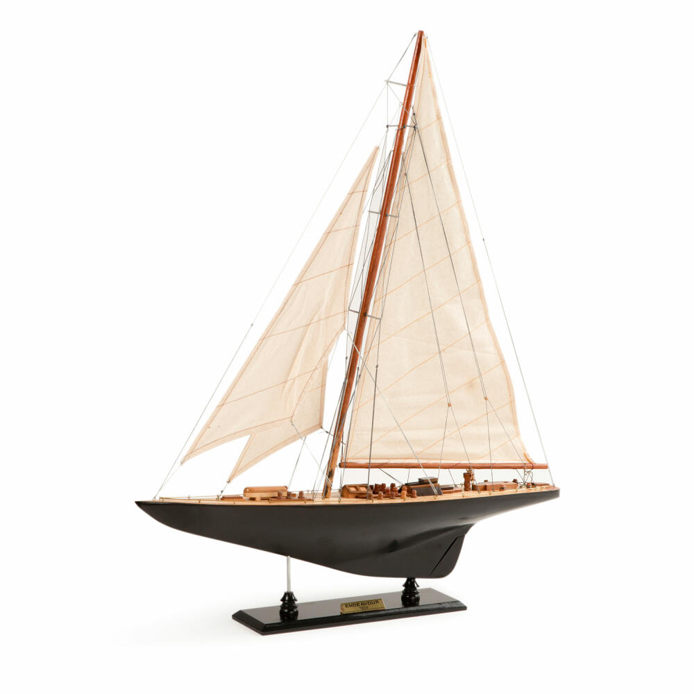 Authentic Models ship model Endeavour L60, sailing ship, decoration, cedar wood, black / white, AS155