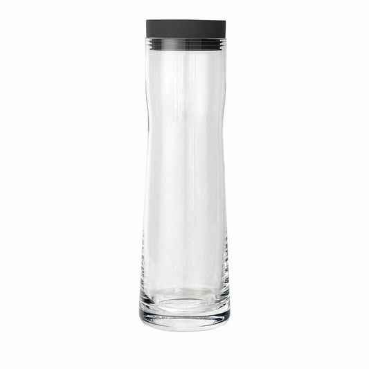 blomus SPLASH Wasserkaraffe, Magnet, Edelstahl poliert, Glas klar, Silikon, H 29.5 cm, Ø 9 cm, V 1 l, 63785