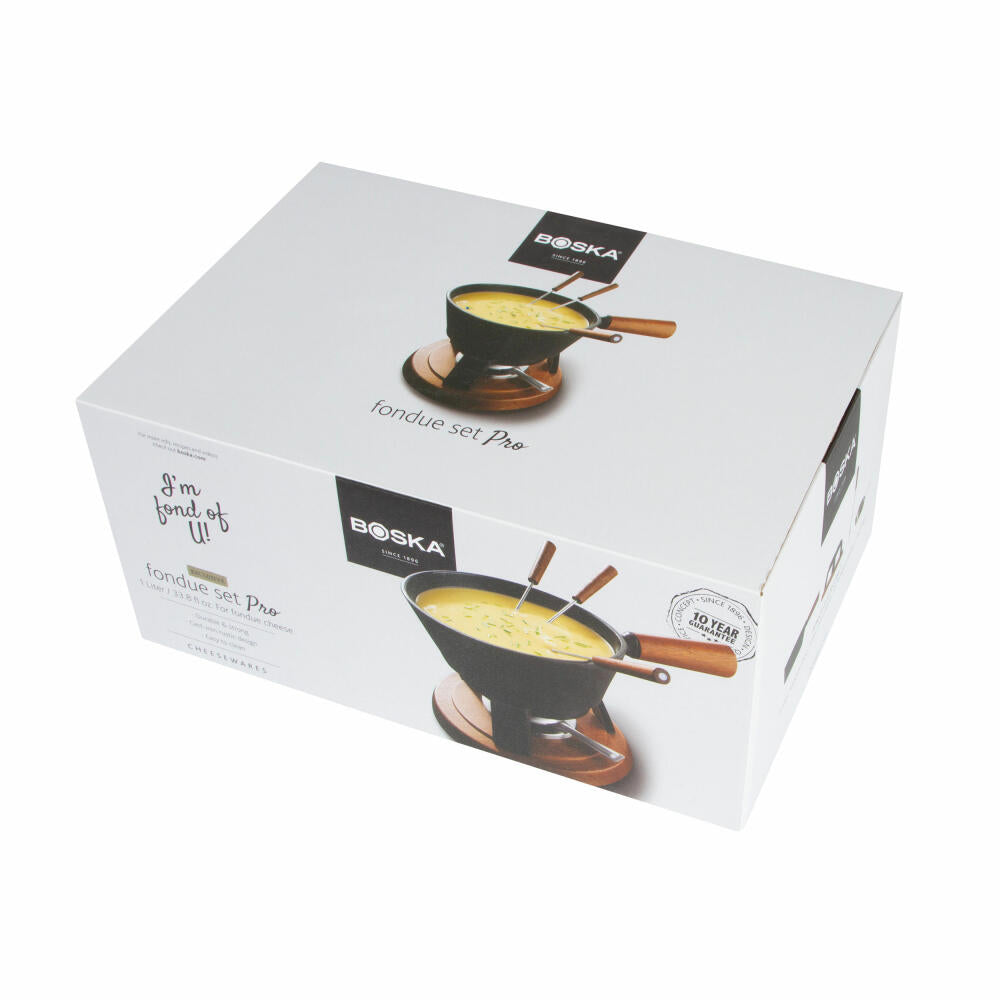 Boska Fondue-Set Pro, Käsefondue, 9-tlg., Schokofondue, Käsezubehör, 853523