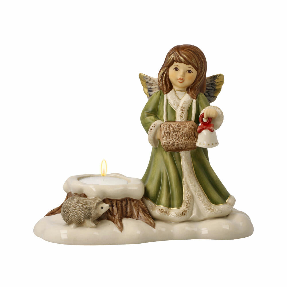 Goebel lantern friends from the forest, winter forest, Christmas, tealight holder, decoration, stoneware, H 14.5 cm, 66704341