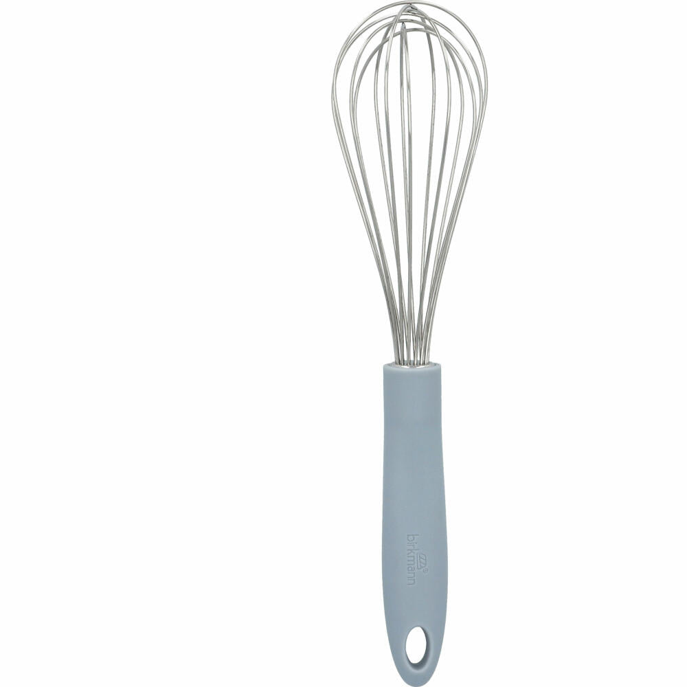 Birkmann Bakers Best whisk, mixing whisk, whipping whisk, stainless steel / plastic, grey, 27 cm, 424401