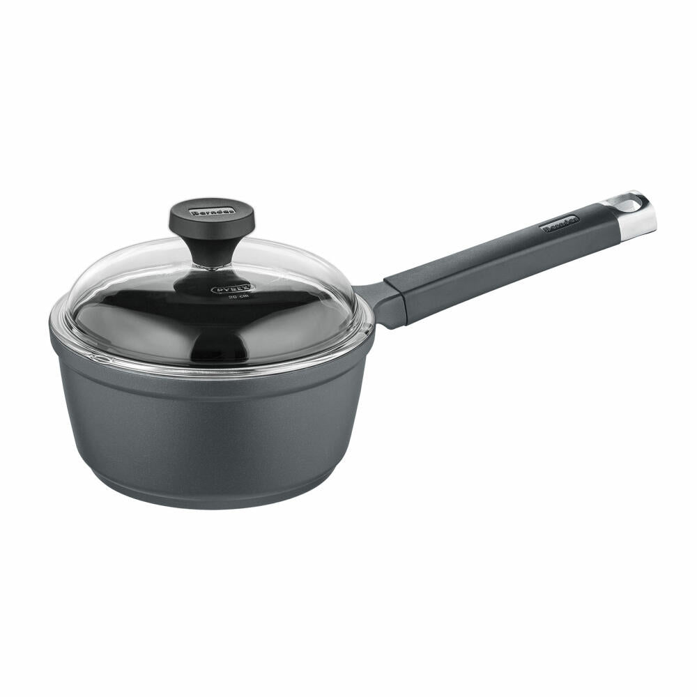 Berndes Edition 100 saucepan with lid, pot, cast aluminum, black, 16 cm, 031649