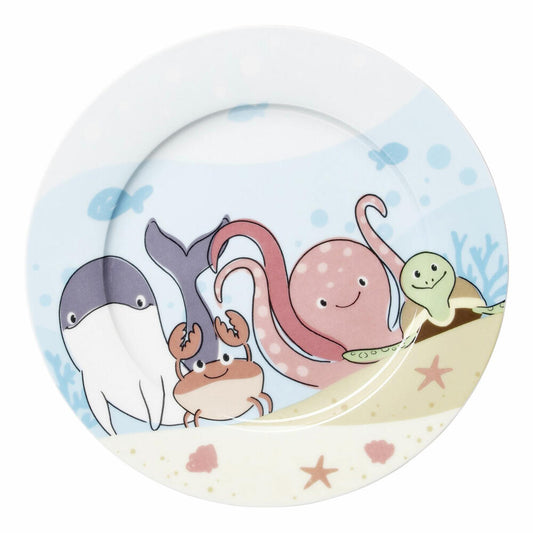 Ritzenhoff &amp; Breker Underwater World Plate, Children's Plate, Dinner Plate, Children, Porcelain, Ø 19 cm, 426526