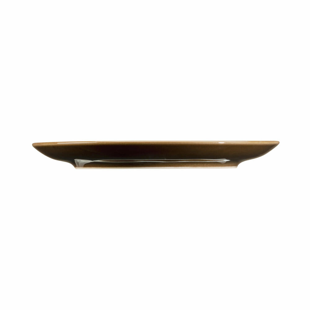 Seltmann Weiden Terra combination saucer large, saucer, porcelain, earth brown, Ø 16.1 cm, 001.765001