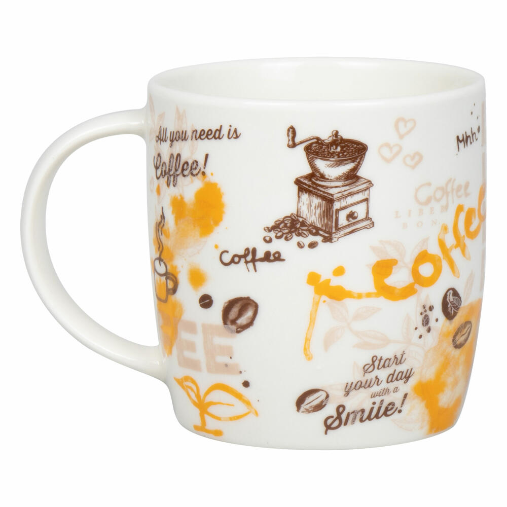 Könitz Becher Delicious Coffee, Tasse, New Bone China, Bunt, 400 ml, 11 7 275 2817