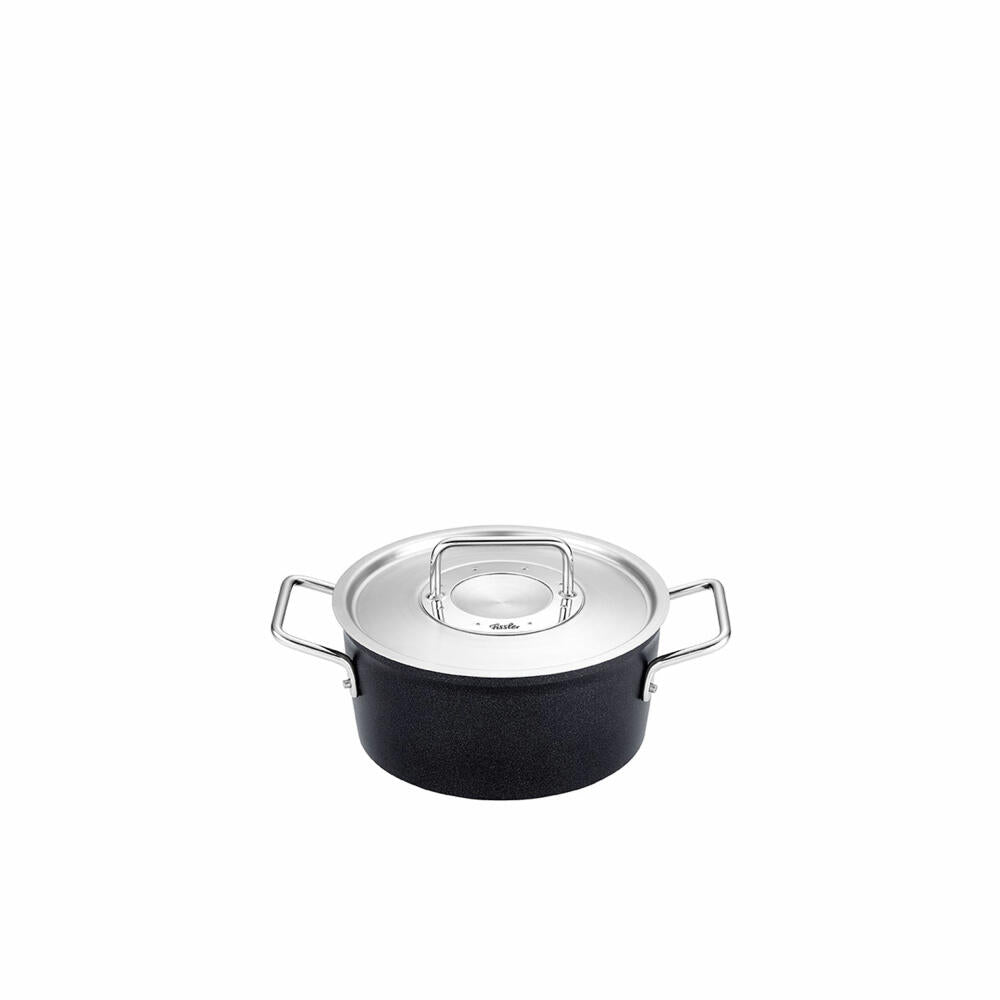 Fissler cooking pot Adamant with metal lid, aluminum, anthracite, 24 cm, 156-114-24-000