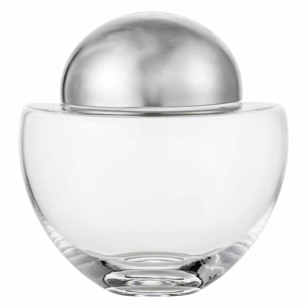 Eisch Dose Puro, Aufbewahrung, Snackschale, Dekoschale, Kristallglas, Silber, 17.1 cm, 73737117