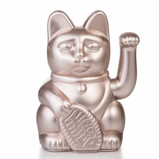 Donkey Products Lucky Cat Maneki Neko, waving cat, lucky charm, plastic, Moonlight, 15 cm, 330439