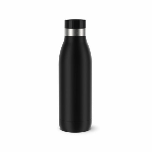 EMSA BLUDROP COLOR drinking bottle, water bottle, bottle, stainless steel, black, 0.5 L, N31101