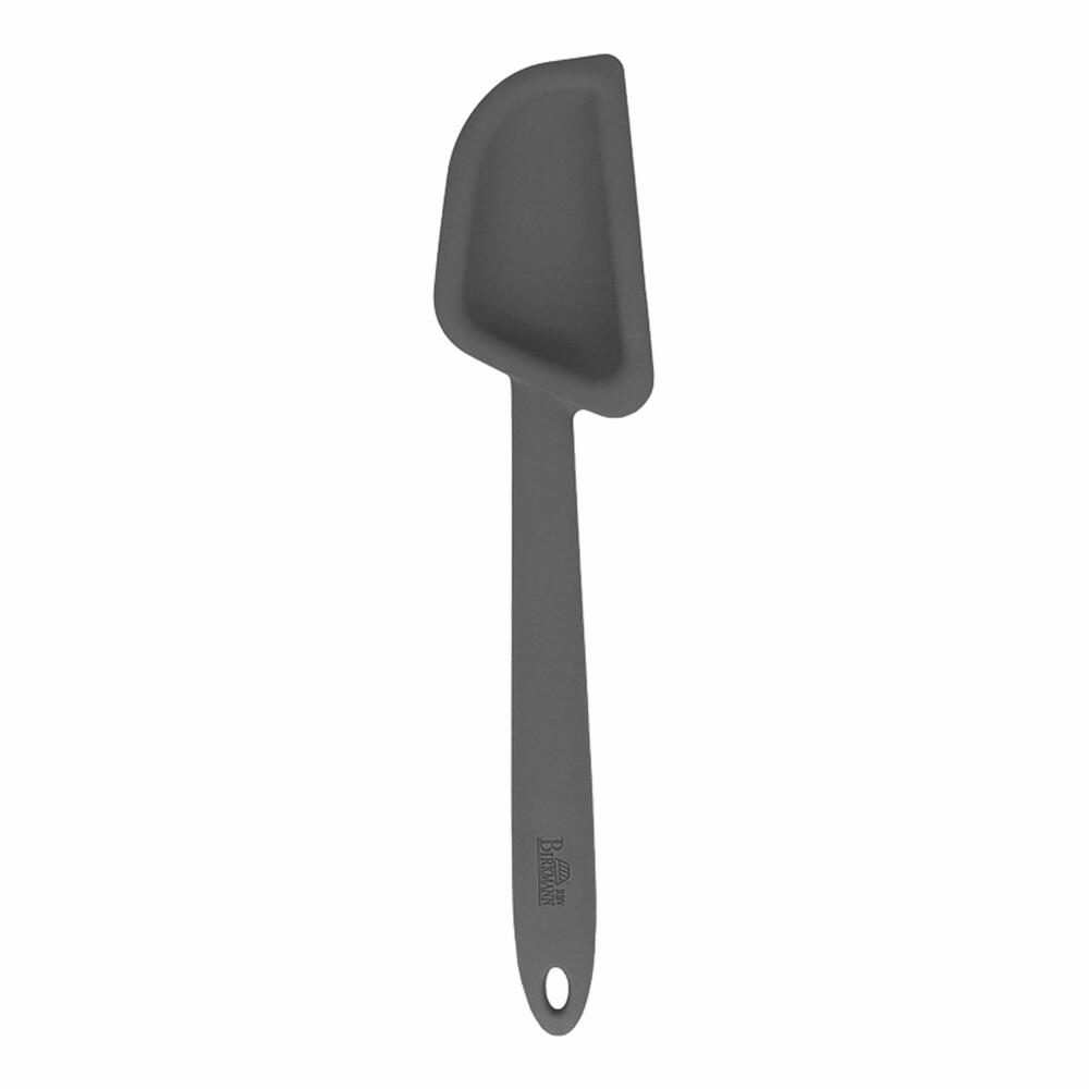 Birkmann Colour Kitchen spoon, dough spoon, dough scraper, scraper, kitchen accessories, silicone, grey, 29 cm, 422605