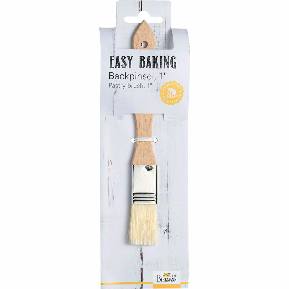 Birkmann Easy Baking wooden brush, baking brush, kitchen brush, baking accessories, 2.5 cm, wood, 340503