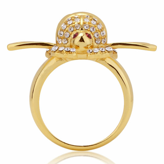 Goebel Aladdin Gold Scarabäus Ring, Disney, Käfer Ring, Schmuck, Gelbgold, 14 Karat, Größe 6, 12101681