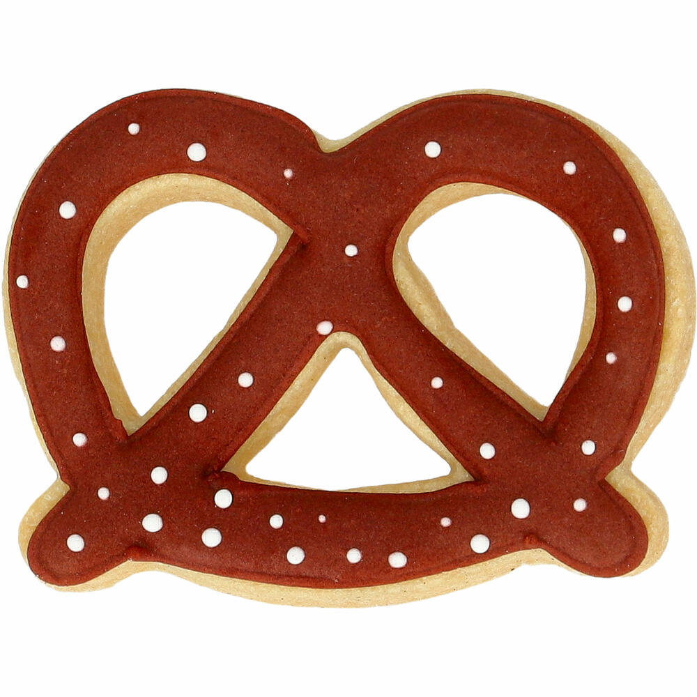 Birkmann pretzel cookie cutter, cookie cutter, biscuit cutter, biscuit, stainless steel, 6.5 cm, 199064