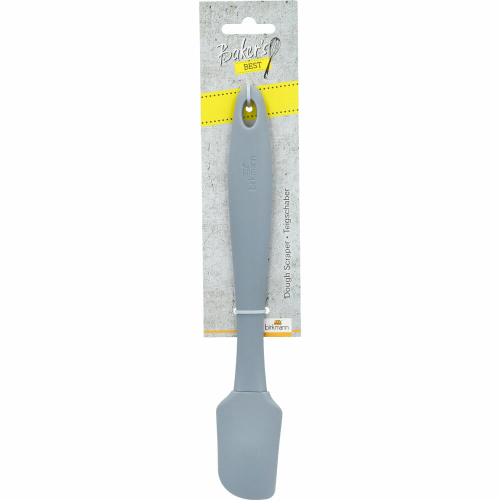 Birkmann Bakers Best dough scraper narrow, kitchen scraper, dough spatula, silicone / plastic, grey, 25 cm, 424371