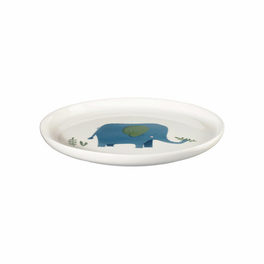 ASA Selection Kids Plate Emma Elephant, Dinner Plate, Children, Fine Bone China, Ø 21 cm, 38140314