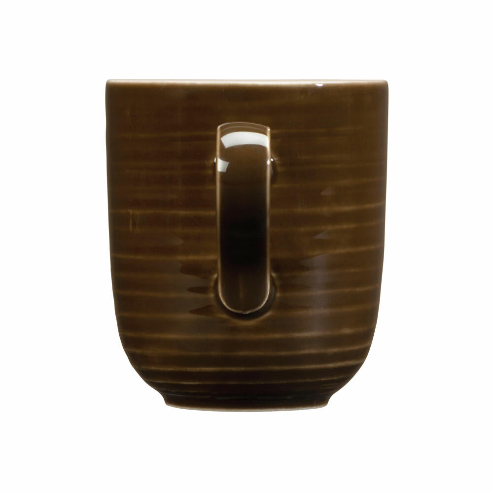 Seltmann Weiden Terra Becher, Kaffeebecher, Teetasse, Tasse, Porzellan, Erdbraun, 400 ml, 001.765003