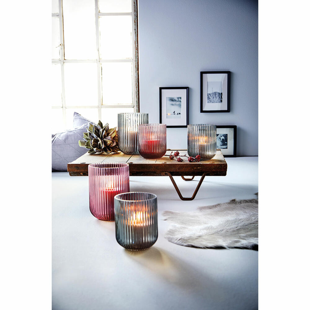 Engels Kerzen Amelie Lantern Large, Candle Holder, Outdoor, Decoration, Glass, Slate, Ø 18 cm, 50007059