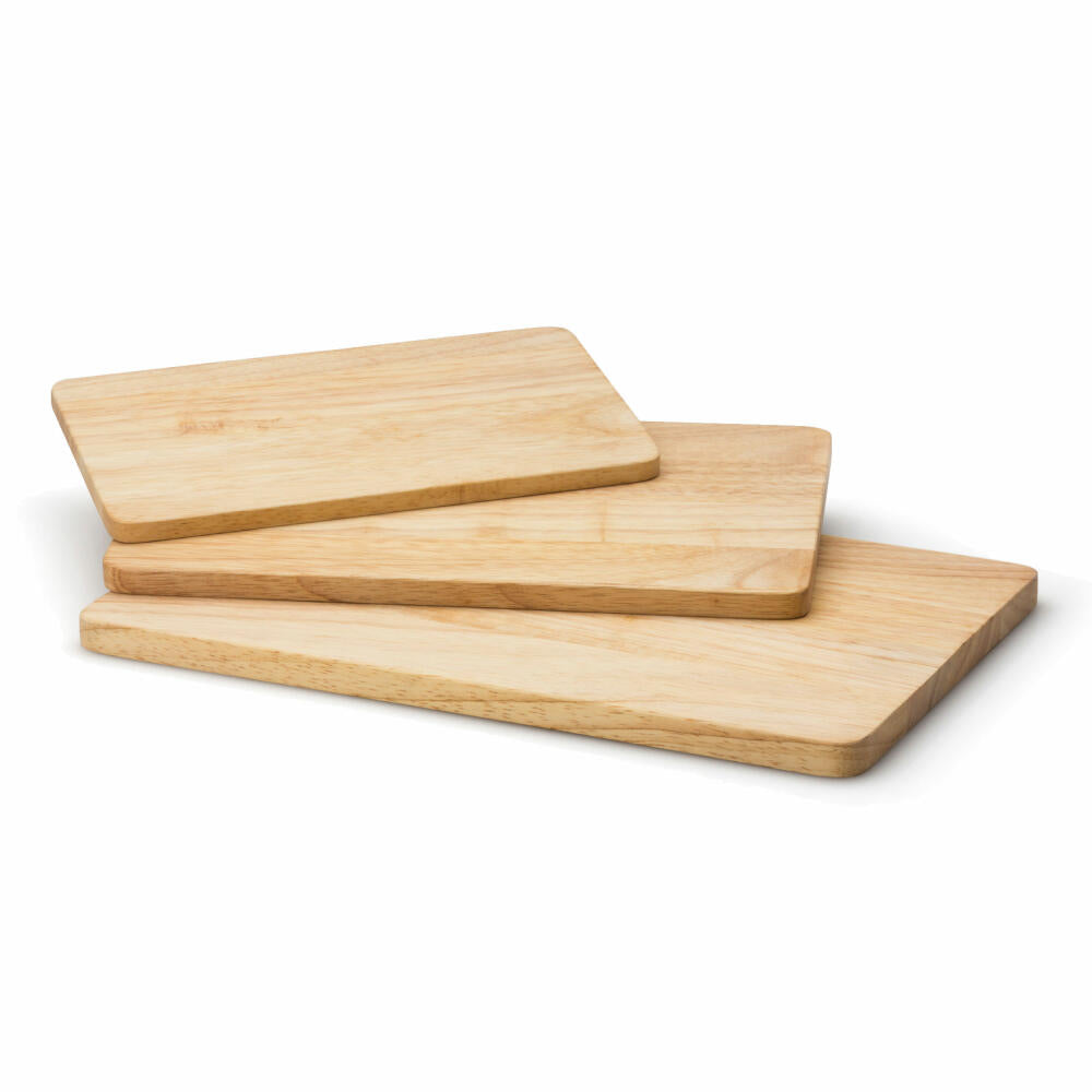 Continenta cutting board, kitchen board, wooden board, serving board, rubberwood, 34 x 22 cm, 3256