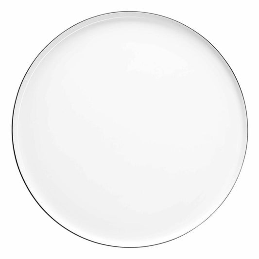 ASA Selection Ocoligne Plate with Black Rim, Plate with Black Rim, Porcelain, Beige, 32 cm, 2034113