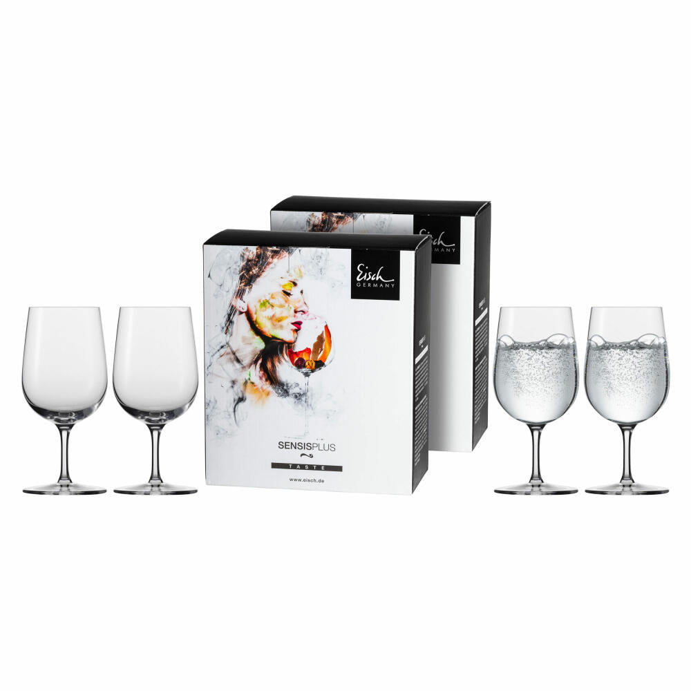 Eisch Mineralwasserglas 4er Set Superior Sensis plus, Becher, Kristallglas, 340 ml, 25006162