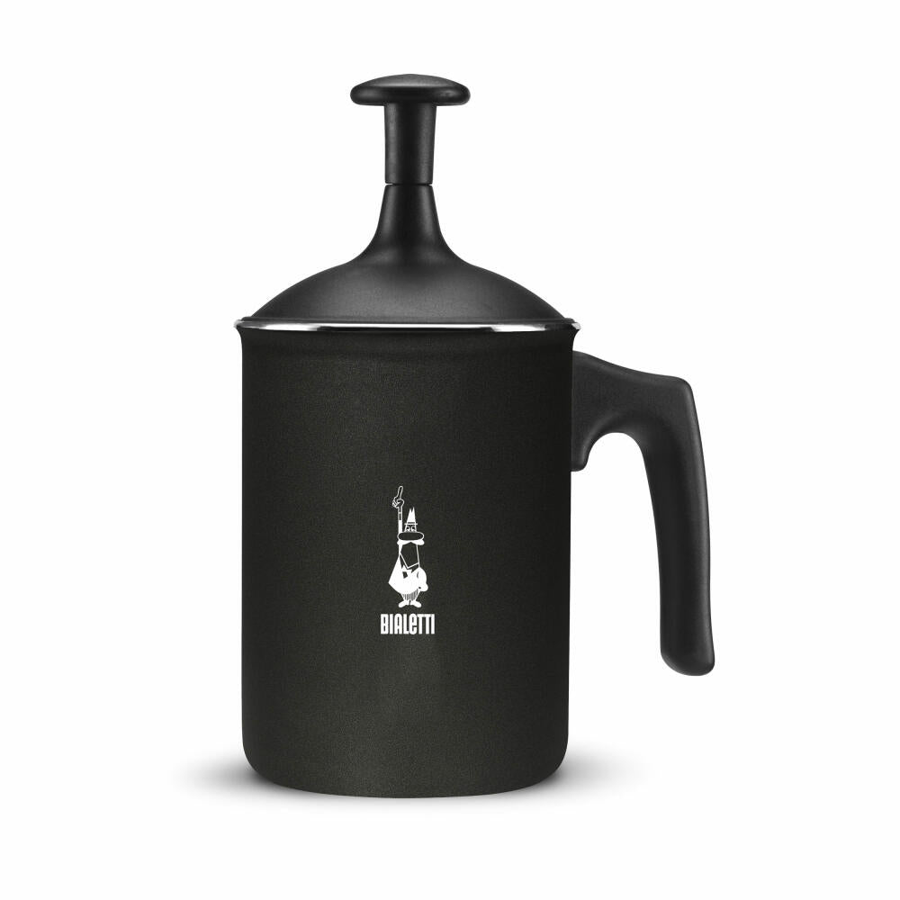 Bialetti Milchaufschäumer Tuttocrema 166 ml, Milchschäumer, Aufschäumer, Aluminium, Schwarz, AGR394