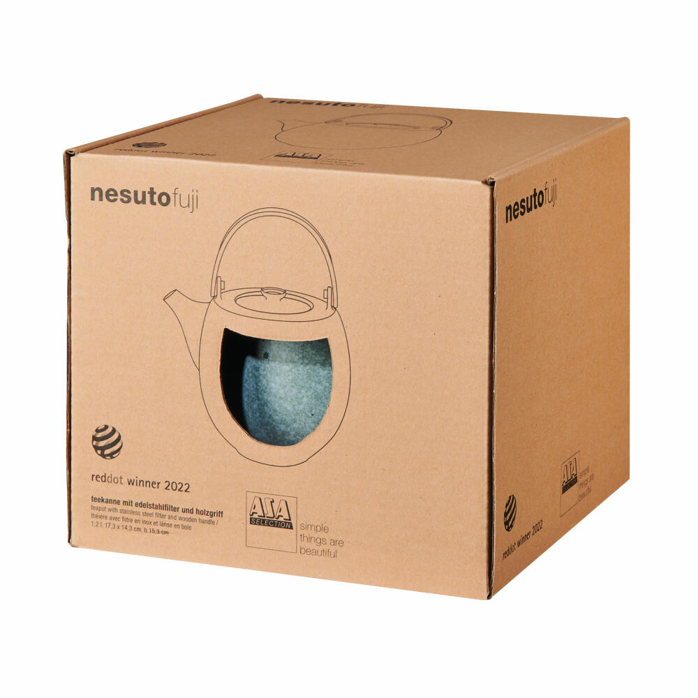 ASA Selection Teekanne Nesuto Fuji, Kanne, Porzellan, Blau, 1.2 L, 39270271