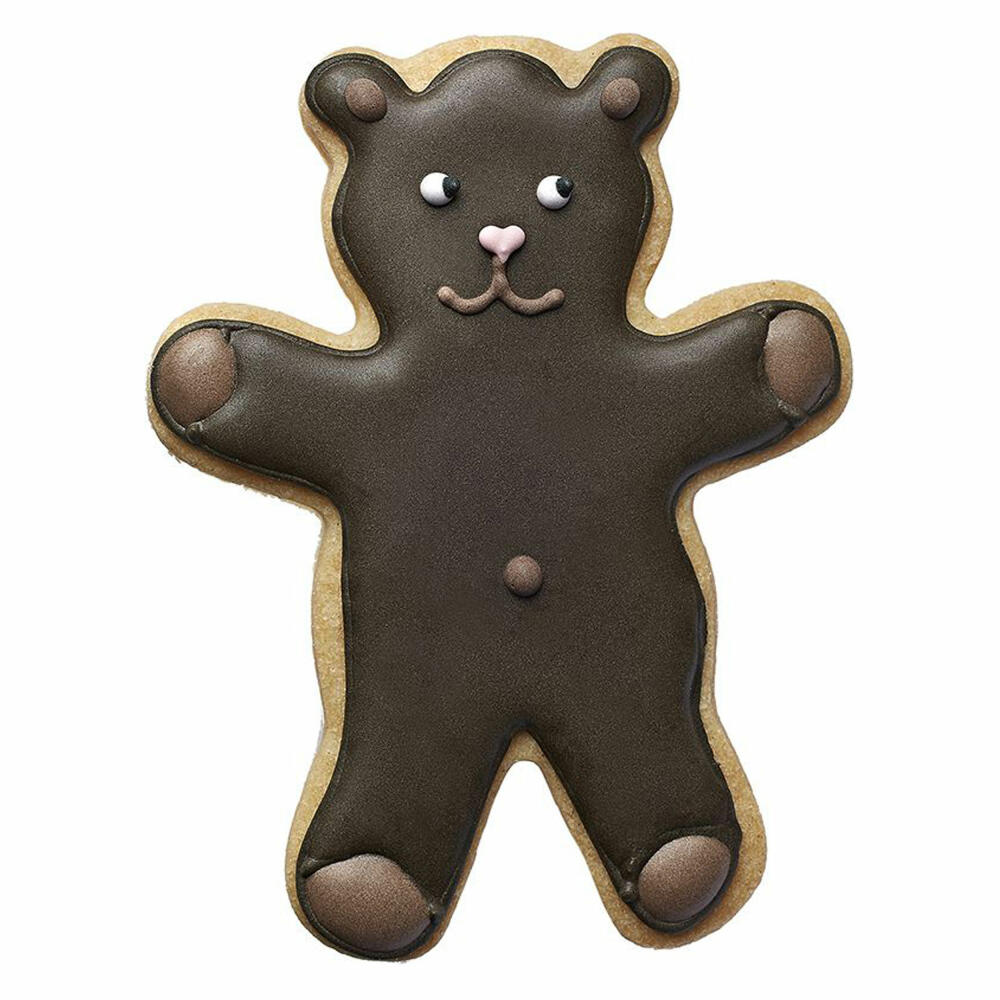 Birkmann AES Cookie Cutter Teddy Large, Cookie Cutter, Cookie Mold, Biscuit, Stainless Steel, 10 cm, 191136